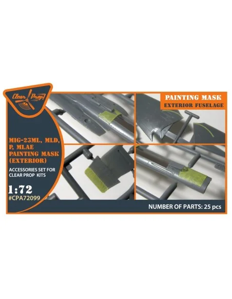 MiG-23ML, MLD, P, MLAE Exterior painting mask for CP kits, 1/72 - C...