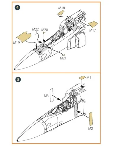 MiG-23ML, MLD, P, MLAE Exterior painting mask for CP kits, 1/72 - C...