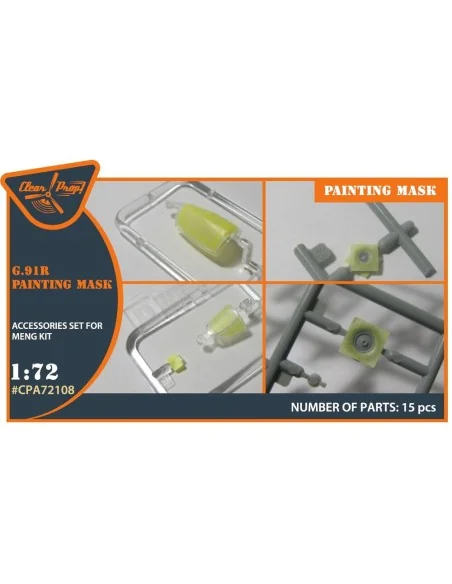 G.91R painting mask for MENG kits, 1/72 - Clear Prop Accessories CP...