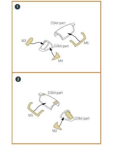 G.91R painting mask for MENG kits, 1/72 - Clear Prop Accessories CP...