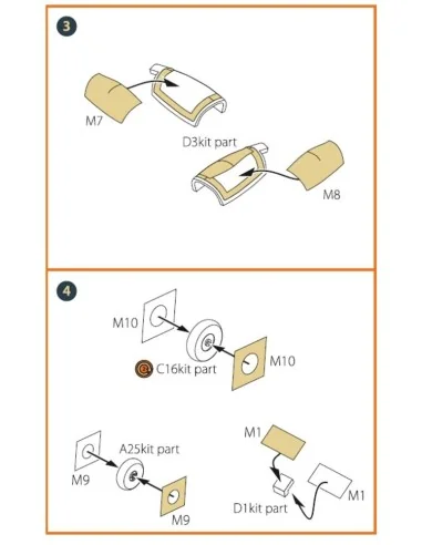 [NO_DESC] G.91R painting mask for MENG kits, 1/72 - Clear Prop Acce...
