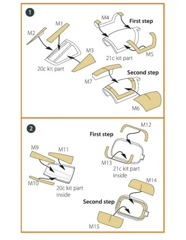 Jaguar A/GR.1/GR.3 painting mask for Italeri/Revell/Tamiya kits, 1/...