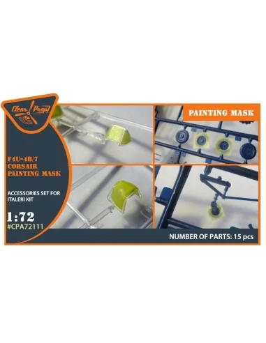 F4U-4B/7 Corsair painting mask for Italeri kits, 1/72 - Clear Prop ...
