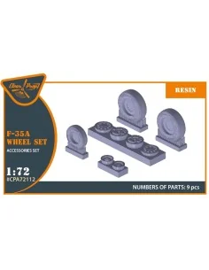 [NO_DESC] F-35A wheel set, 1/72 - Clear Prop Accessories CPA72112