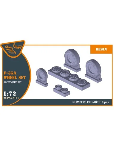 [NO_DESC] F-35A wheel set, 1/72 - Clear Prop Accessories CPA72112