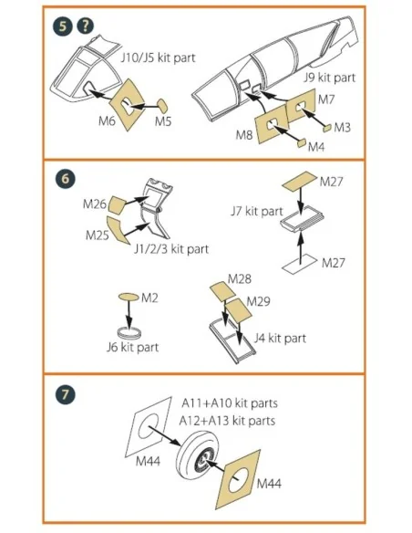Me-410 B-1/U2/U4/R4 painting mask for Airfix kit, 1/72 - Clear Prop...