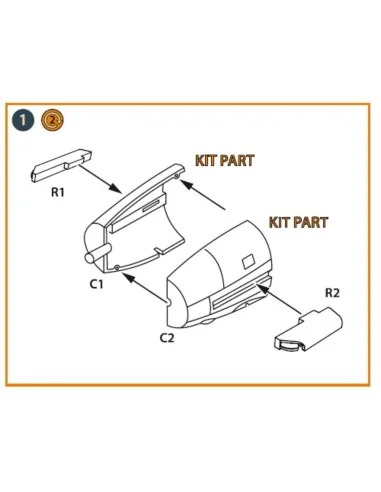 Me-410 B-1/U2/U4/R4 exhausts for Finemolds kits, 1/72 - Clear Prop ...