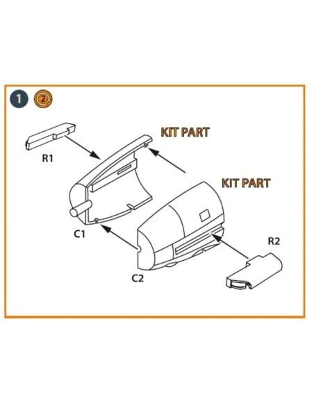 Me-410 B-1/U2/U4/R4 exhausts for Finemolds kits, 1/72 - Clear Prop ...