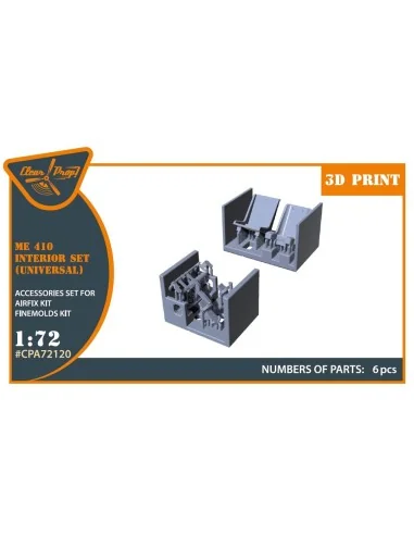 Me-410 B-1/U2/U4/R4 interior for Airfix, Finemolds kits, 1/72 - Cle...