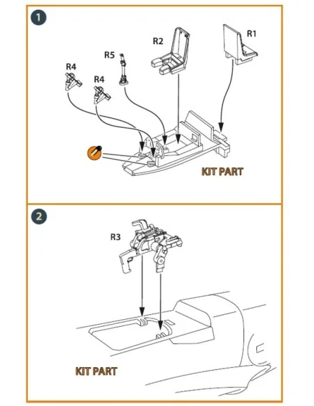 Me-410 B-1/U2/U4/R4 interior for Airfix, Finemolds kits, 1/72 - Cle...