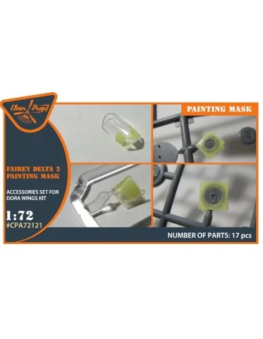 Fairey Delta 2 painting mask for Dora Wings kit, 1/72 - Clear Prop ...
