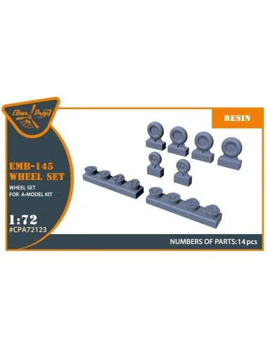 EMB-145 wheel set for A-model kits, 1/72 - Clear Prop Accessories C...