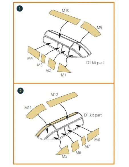 [NO_DESC] DH.88 Comet painting mask for CP kits, 1/72 - Clear Prop ...