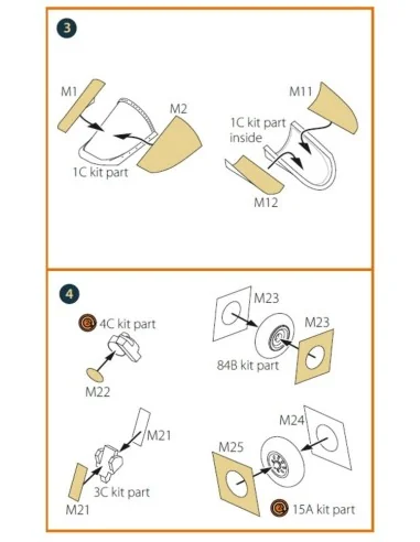 AMX-T double-sided painting mask for Italeri kits, 1/72 - Clear Pro...