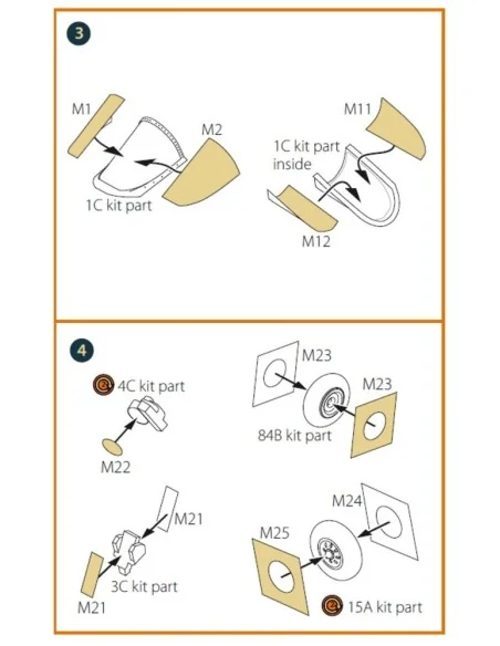 AMX-T double-sided painting mask for Italeri kits, 1/72 - Clear Pro...