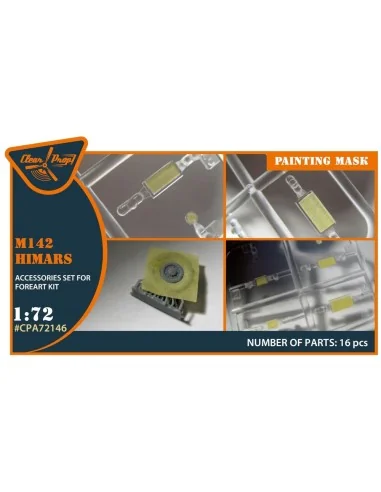 M142 Himars painting mask for Foreart kits, 1/72 - Clear Prop Acces...