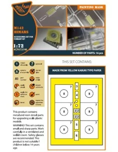 M142 Himars painting mask for Foreart kits, 1/72 - Clear Prop Acces... 2