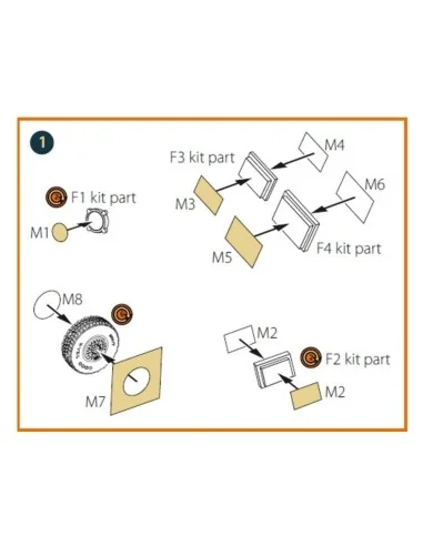 M142 Himars painting mask for Foreart kits, 1/72 - Clear Prop Acces...