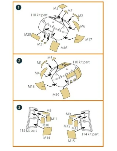 CH-46 painting mask for Fujimi kits, 1/72 - Clear Prop Accessories ...