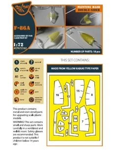 F-86A double-sided painting mask for CP kits, 1/72 - Clear Prop Acc... 2