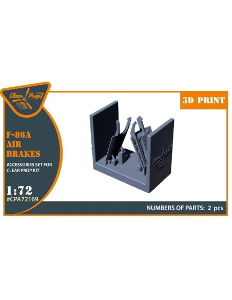 F-86A air brakes for CP kits, 1/72 - Clear Prop Accessories CPA72169