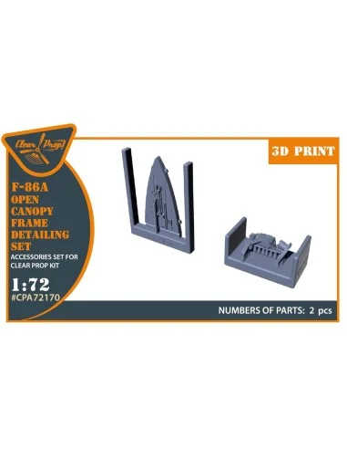 F-86A Open canopy frame detailing set for CP kits, 1/72 - Clear Pro...