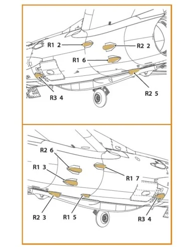 MiG-19P/PM Air intake for CP kits, 1/72 - Clear Prop Accessories CP...