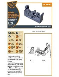 MiG-19 Ejection seat and instrument panel cover for CP kits, 1/72 -... 2
