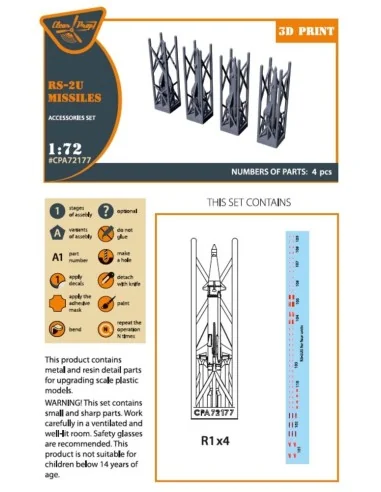 RS-2U/US (4pcs) used on the following airplanes: MiG-19PM/PML, MiG-...
