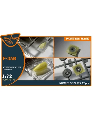 F-35B painting mask for Tamiya kit, 1/72 - Clear Prop Accessories C...