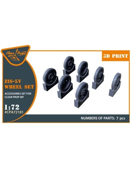 ZiS-5V wheel set, 1/72 - Clear Prop Accessories CPA72181