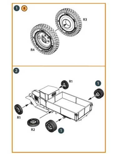ZiS-5V wheel set, 1/72 - Clear Prop Accessories CPA72181