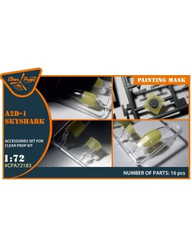A2D-1 Skyshark painting mask for CP kits, 1/72 - Clear Prop Accesso...