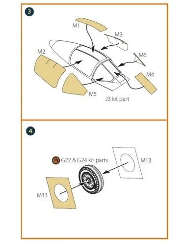 A2D-1 Skyshark painting mask for CP kits, 1/72 - Clear Prop Accesso...