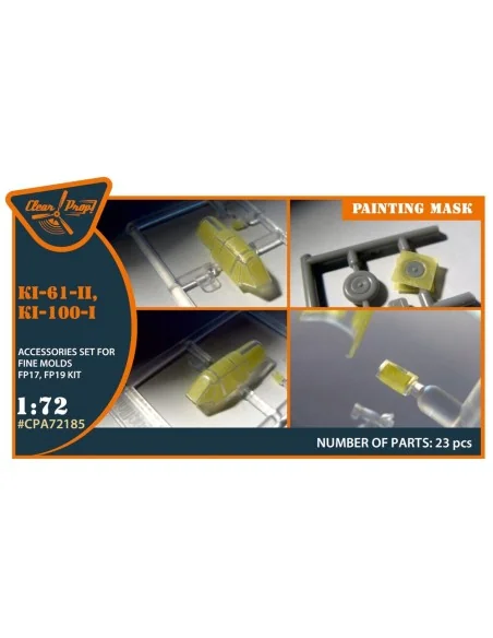 Ki-61-II, Ki-100-I painting mask for Finemolds FP17, FP19 kits, 1/7...