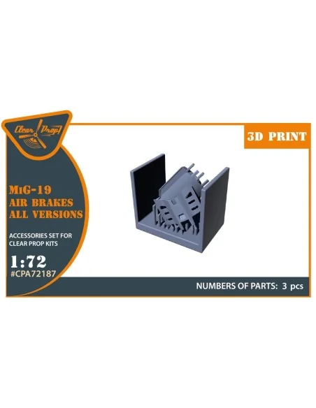 MiG-19 air brakes for CP kits, 1/72 - Clear Prop Accessories CPA72187