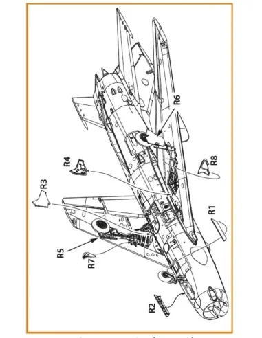 MiG-19 undercarriage covers for CP kits, 1/72 - Clear Prop Accessor...