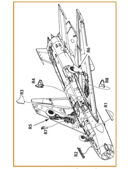 MiG-19 undercarriage covers for CP kits, 1/72 - Clear Prop Accessor...