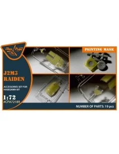 [NO_DESC] J2M3 Raiden painting mask for Hasegawa kits, 1/72 - Clear...
