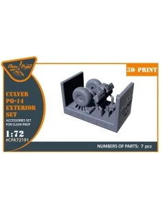 Culver PQ-14 Exterior set for CP kits, 1/72 - Clear Prop Accessorie...