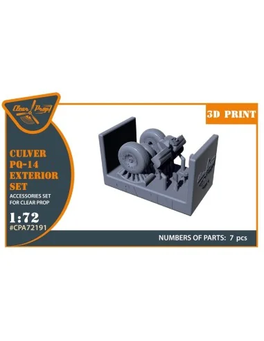 Culver PQ-14 Exterior set for CP kits, 1/72 - Clear Prop Accessorie...