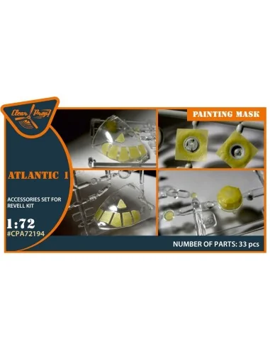 ATLANTIC 1 painting mask for REVELL kit, 1/72 - Clear Prop Accessor...