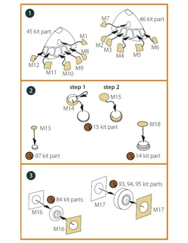 ATLANTIC 1 painting mask for REVELL kit, 1/72 - Clear Prop Accessor...