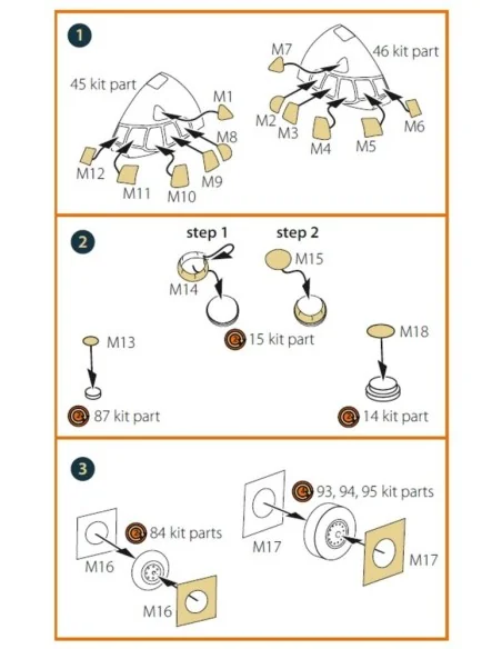 ATLANTIC 1 painting mask for REVELL kit, 1/72 - Clear Prop Accessor...