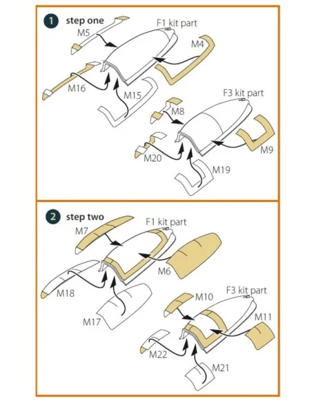 Meteor F.8/FR.9 double-sided painting mask for Airfix kit, 1/72 - C...