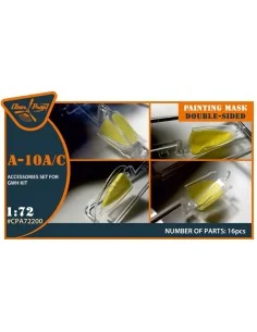 A-10 A/C double-sided painting mask for GWH kit, 1/72 - Clear Prop ...