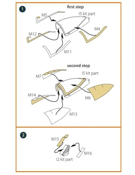 A-10 A/C double-sided painting mask for GWH kit, 1/72 - Clear Prop ...