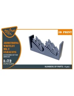 [NO_DESC] Armstrong Whitley Mk.V exhausts for Airfix kits, 1/72 - C...
