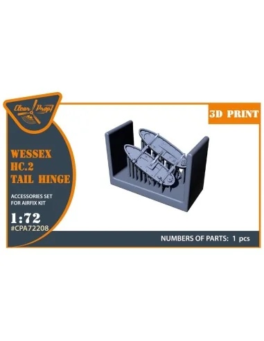 Wessex HC.2 Tail hinge for Airfix kit, 1/72 - Clear Prop Accessorie...