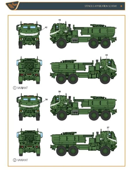 [NO_DESC] M142 Himars in Ukrainian Armed Forces decal set for Trump...
